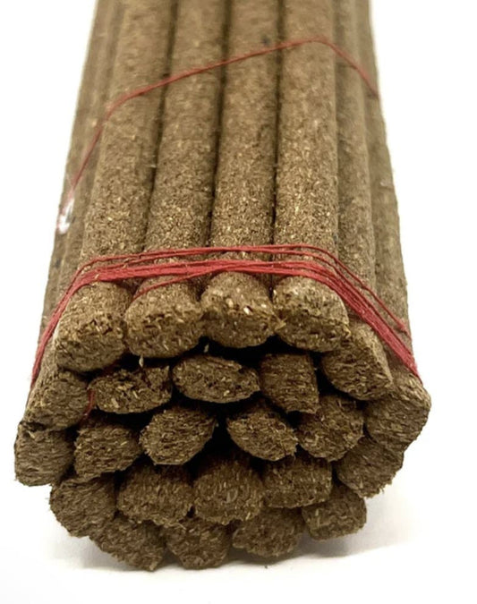 Burning Hand-prepared Himalayan Incense