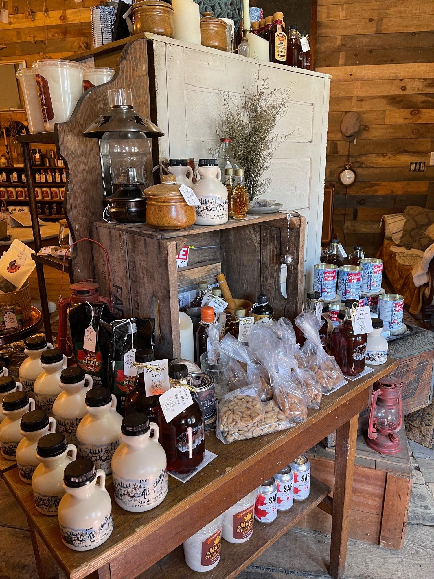 Maple display at Townsend Draft Goods