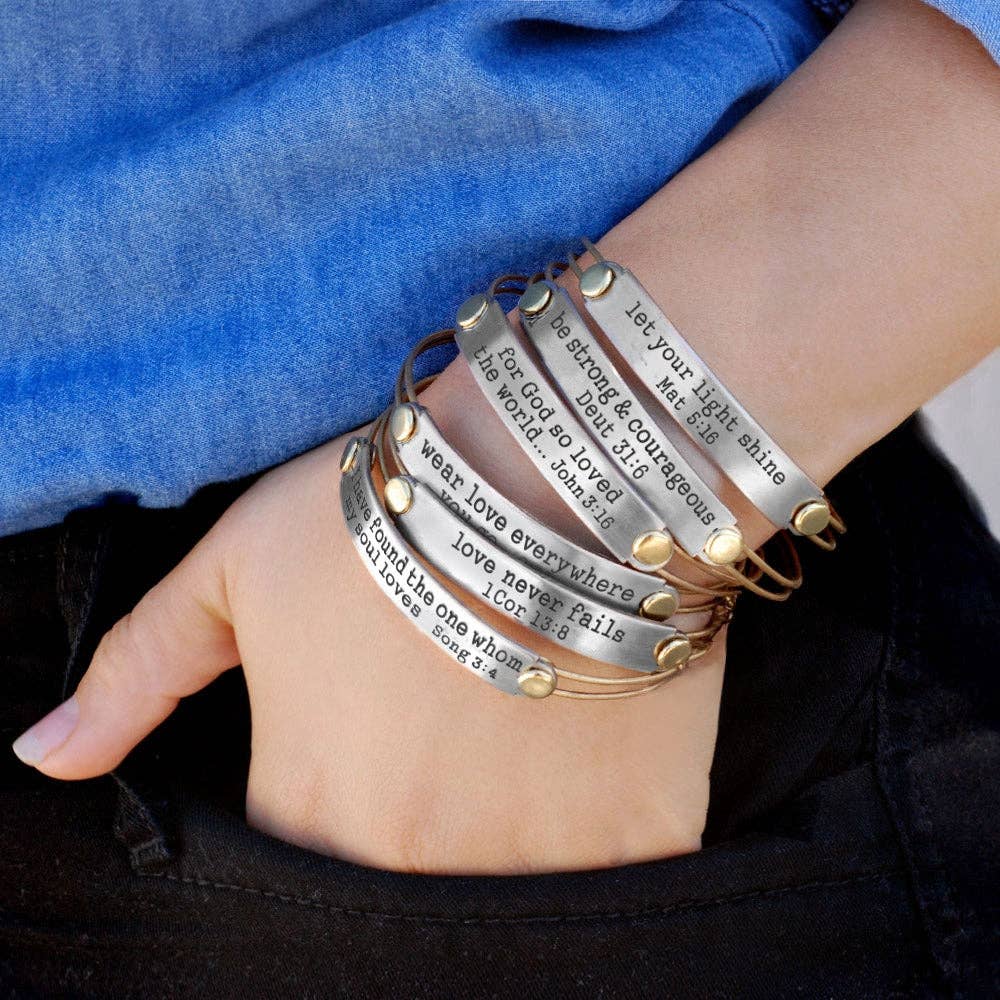 Inspirational Bible Verse Bracelet