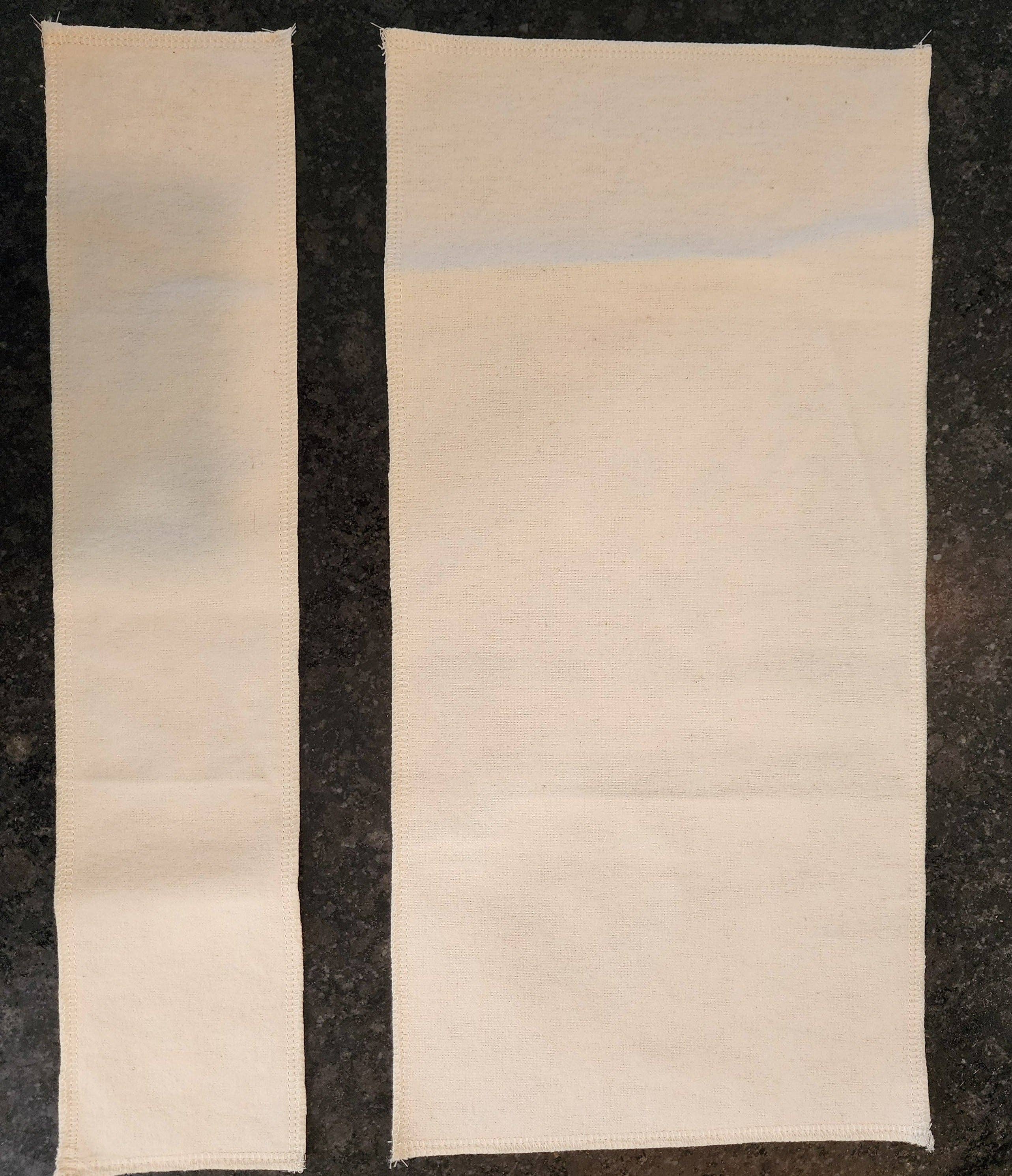 Organic Unbleached Cotton Flannel for Castor Oil Pack Compress (9x18)