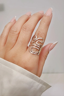 Adjustable Ether Sterling Silver Ring