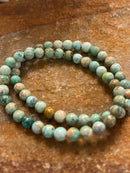 Natural Turquoise Stretch Bracelet (6mm beads)