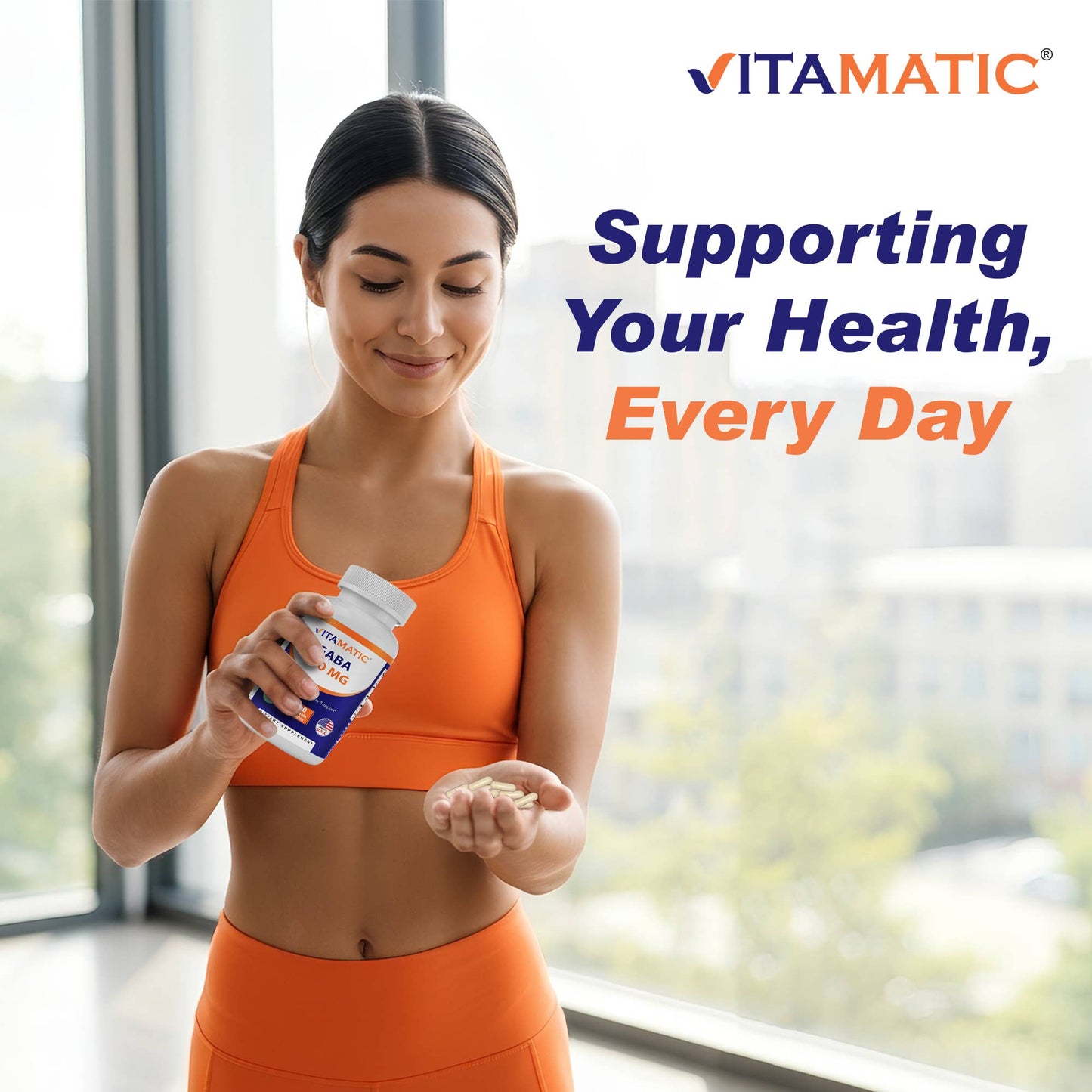 GABA (Gamma Aminobutyric Acid) 750mg (240 Capsules)