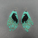 Raven Bead Earrings