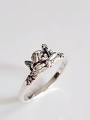 Sterling Silver Guardian Angel Ring (Size 9)