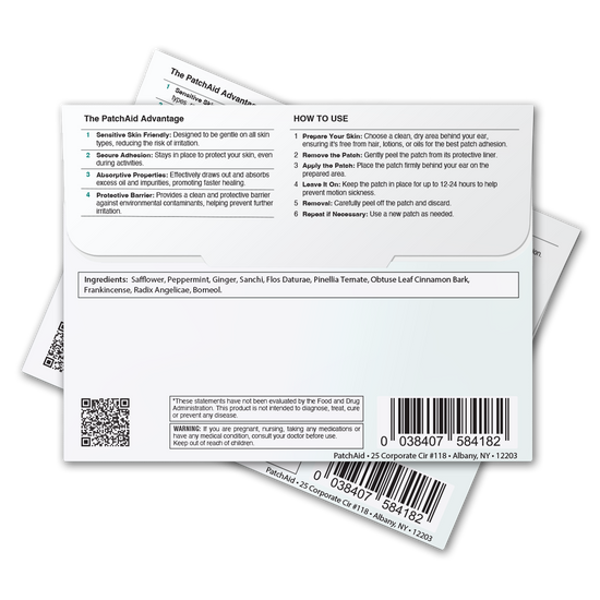 Motion Sickness Patch – Rapid Relief from Nausea & Dizziness