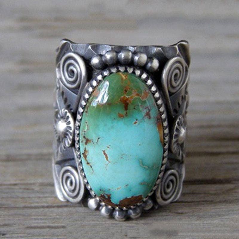 Turquoise Vintage Ring, Gypsy, Vintage Style