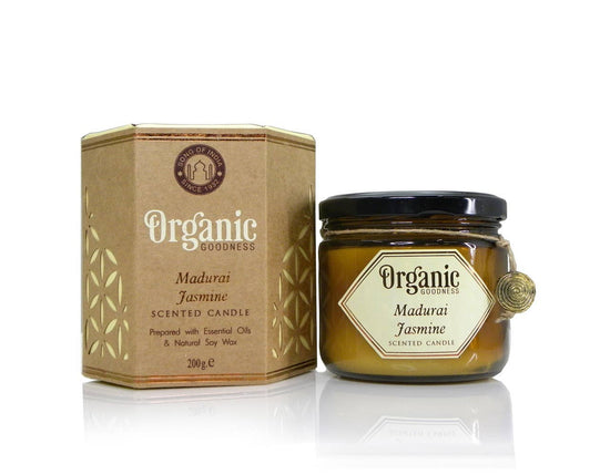 Organic Goodness Candle Jasmine - Beautiful Flower Box