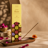 Ambar Rose Temple Incense Sticks | Charcoal-Free