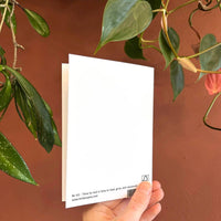 Pause. Greeting Card (Blank Inside)