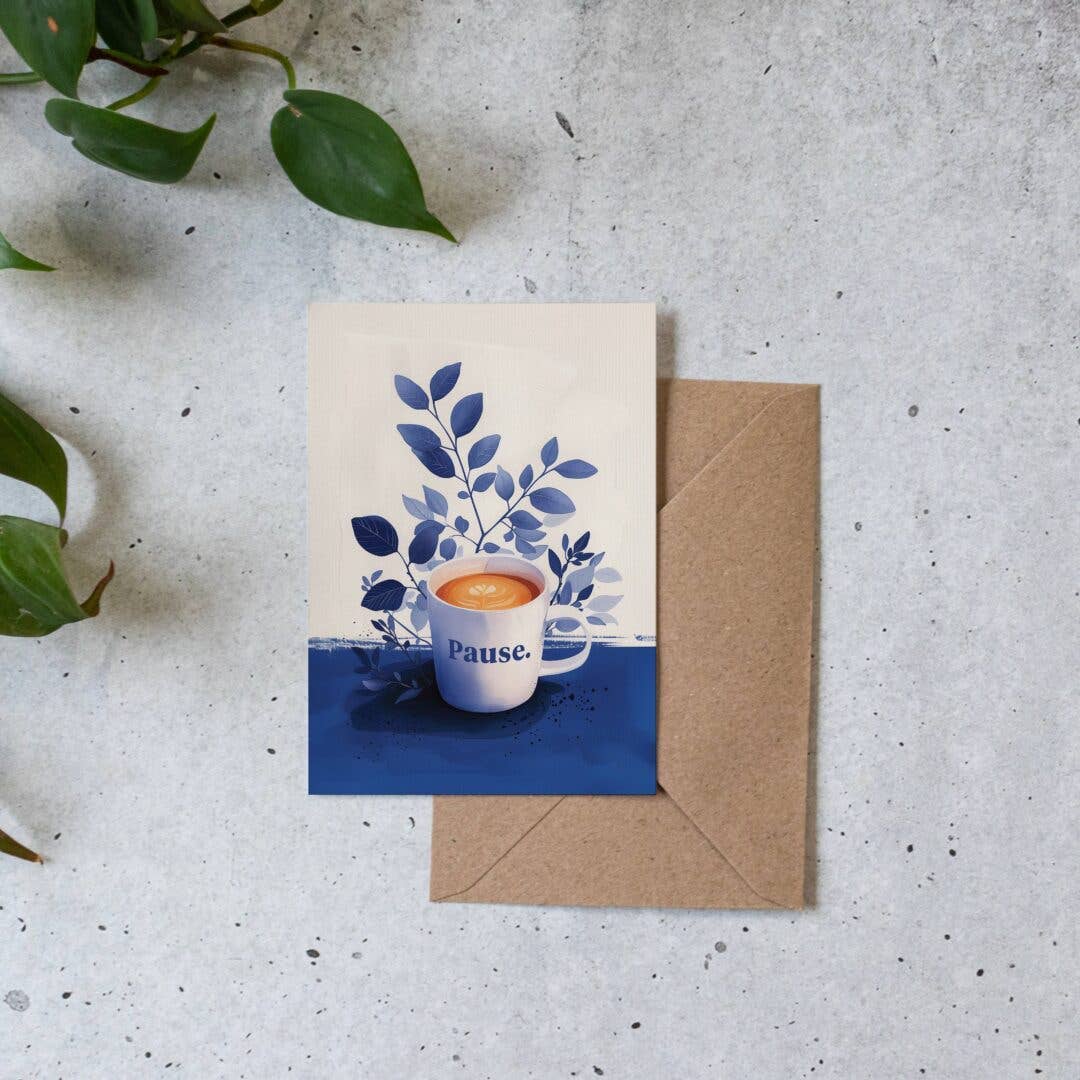 Pause. Greeting Card (Blank Inside)
