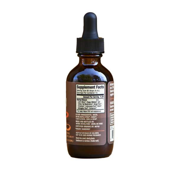 Mushroom & Roots: Daily Immune + Mind + Vitality Elixir: 2 oz.
