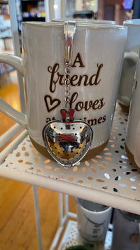 Silver Spoon & Fork Tea Strainer (Stainless steel basket)