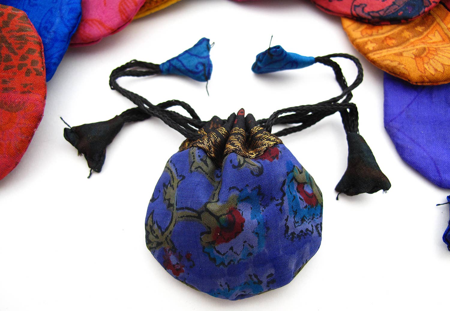 Small Drawstring Pouch - Perfect for Jewelry or Gemstones