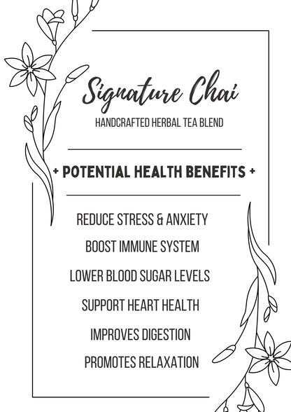 Classic Chai Tea Herbal Blend - Handcrafted