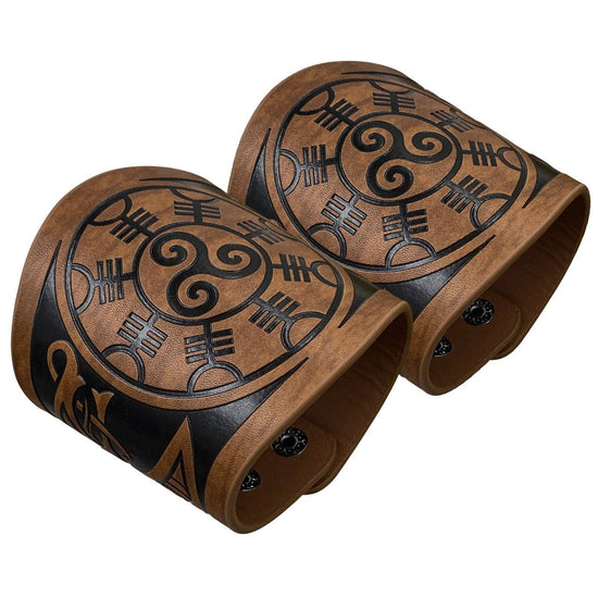 Viking Leather Cuff Bracelet