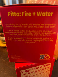 Organic Pitta Ayurvedic Tea: Hibiscus, Mint, Shatavari