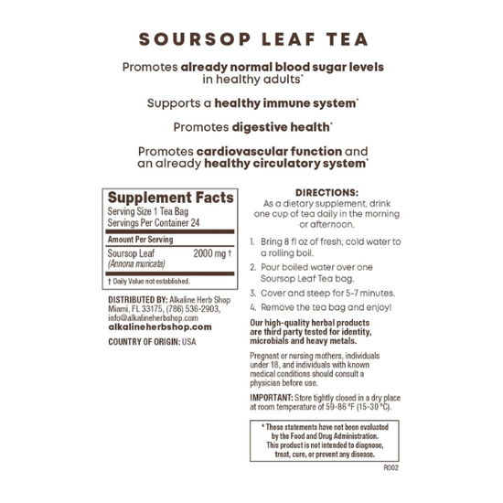 Soursop Leaf – Immune & Digestive Support (90 capsules)