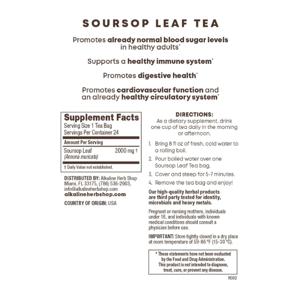 Soursop Leaf – Immune & Digestive Support (90 capsules)