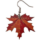 WOOD FALL LEAVES EARRING