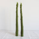 Asparagus Beeswax Candles - Set of 2