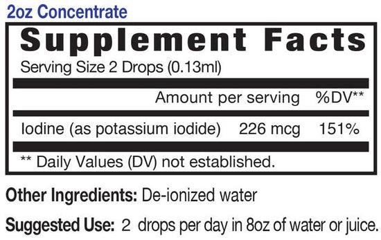 Liquid Iodine (2 ounce glass bottle)