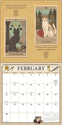 Cats Rule the Earth Tarot 2027 Wall Calendar