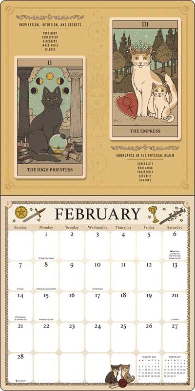 Cats Rule the Earth Tarot 2027 Wall Calendar