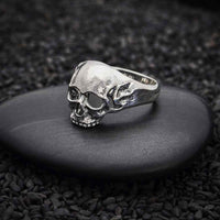 Sterling Silver Skull Ring (Size 12)