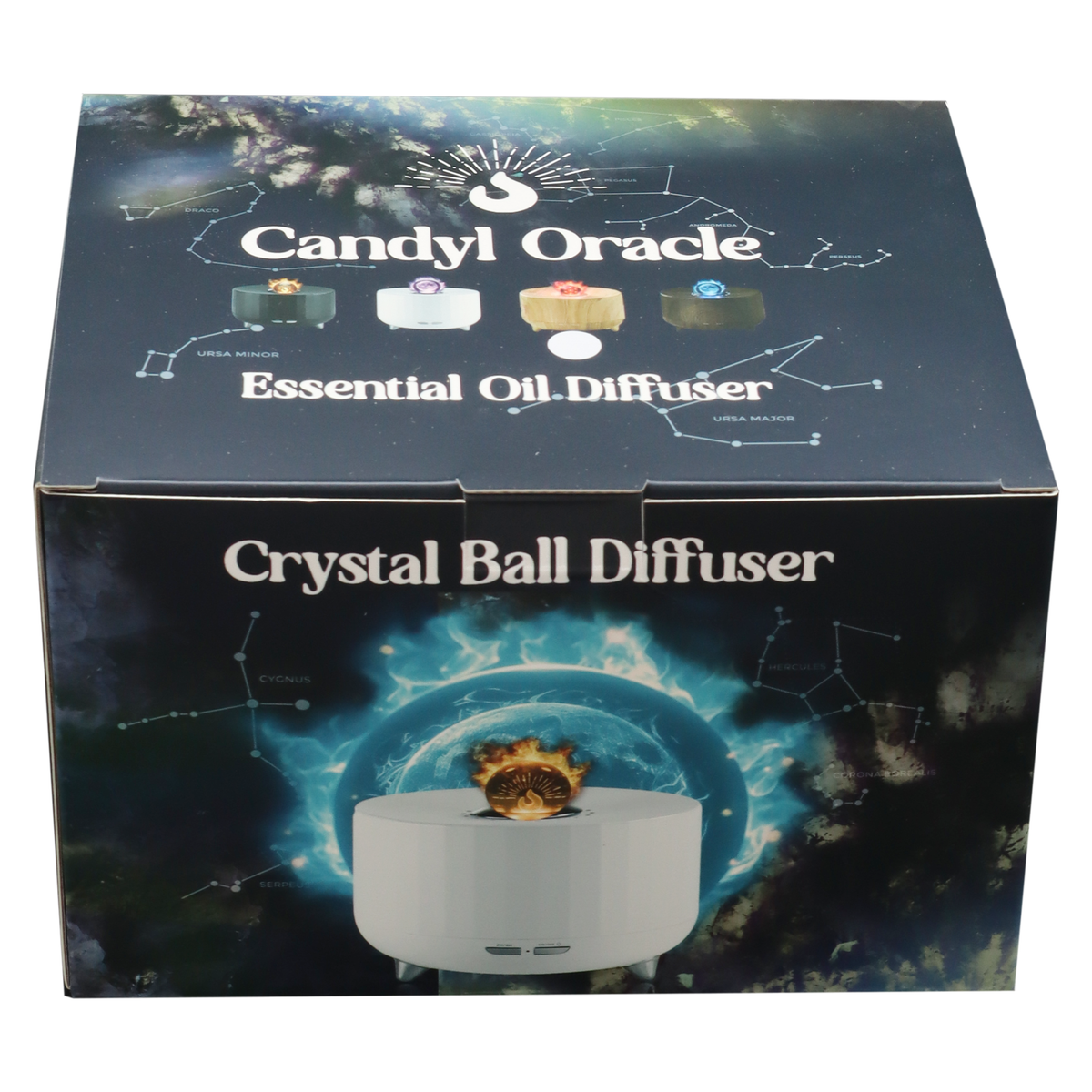 Candyl Oracle Crystal Ball Flame Essential Oil Diffuser