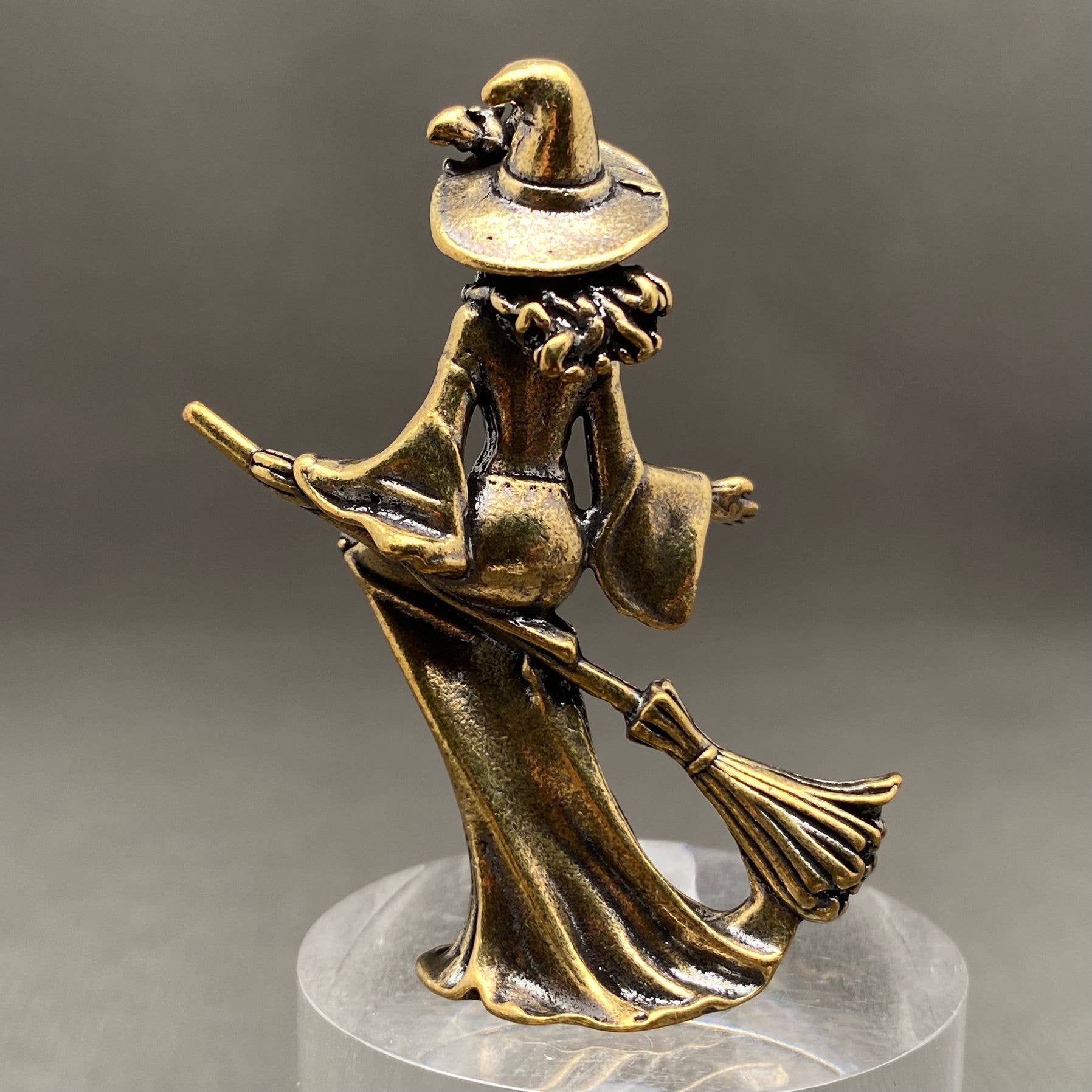 Brass Witch on a Broom