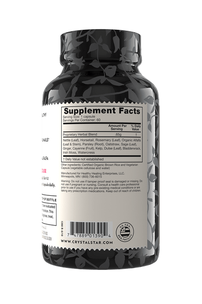 Beautiful Hair and Nails - Herbal Supplement with 14 Herbs (60 capsules)