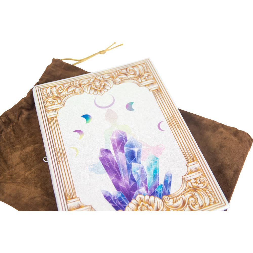 Chakra Crystal Journal with Leather Bag