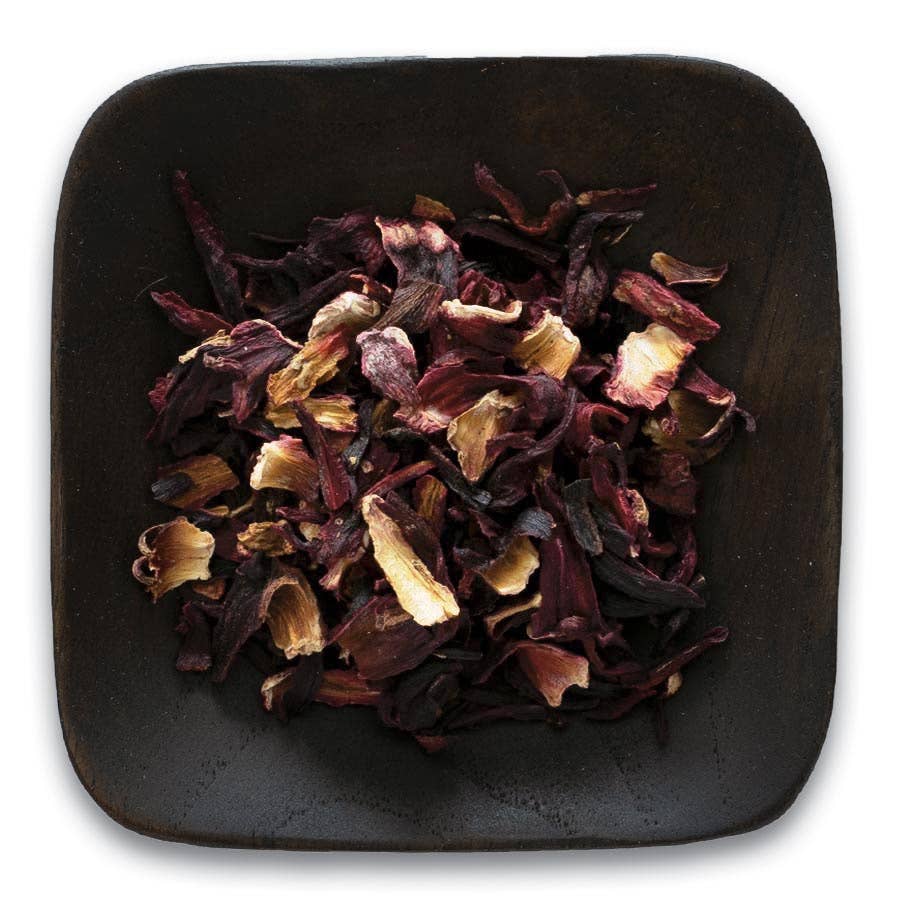 Organic Hibiscus Flowers, Cut & Sifted