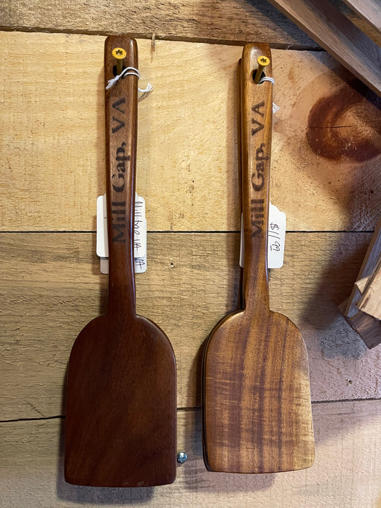 Wooden Spatula with Mill Gap, VA carved in the handle