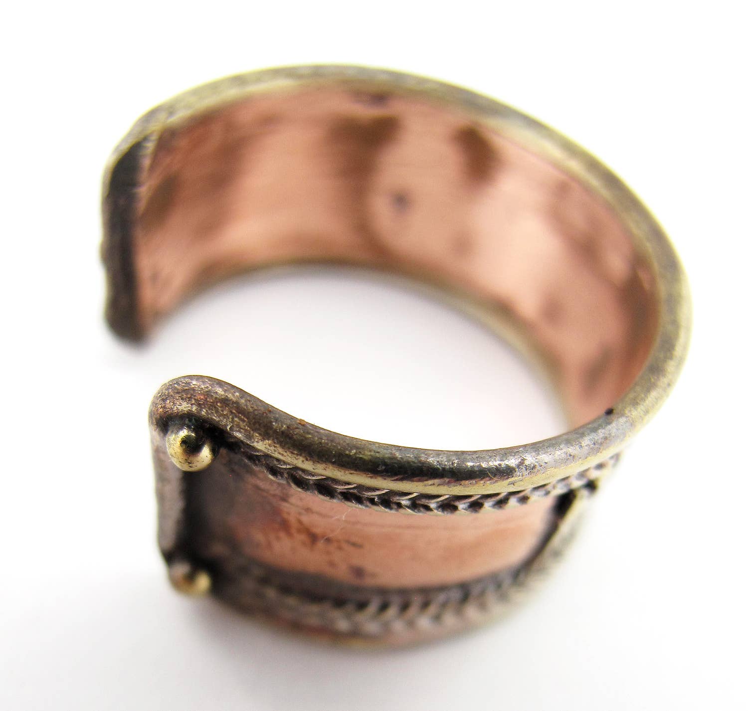 Mantra Cuff Ring - Om Mani Padme Hum (The Jewel in the Heart of the Lotus)