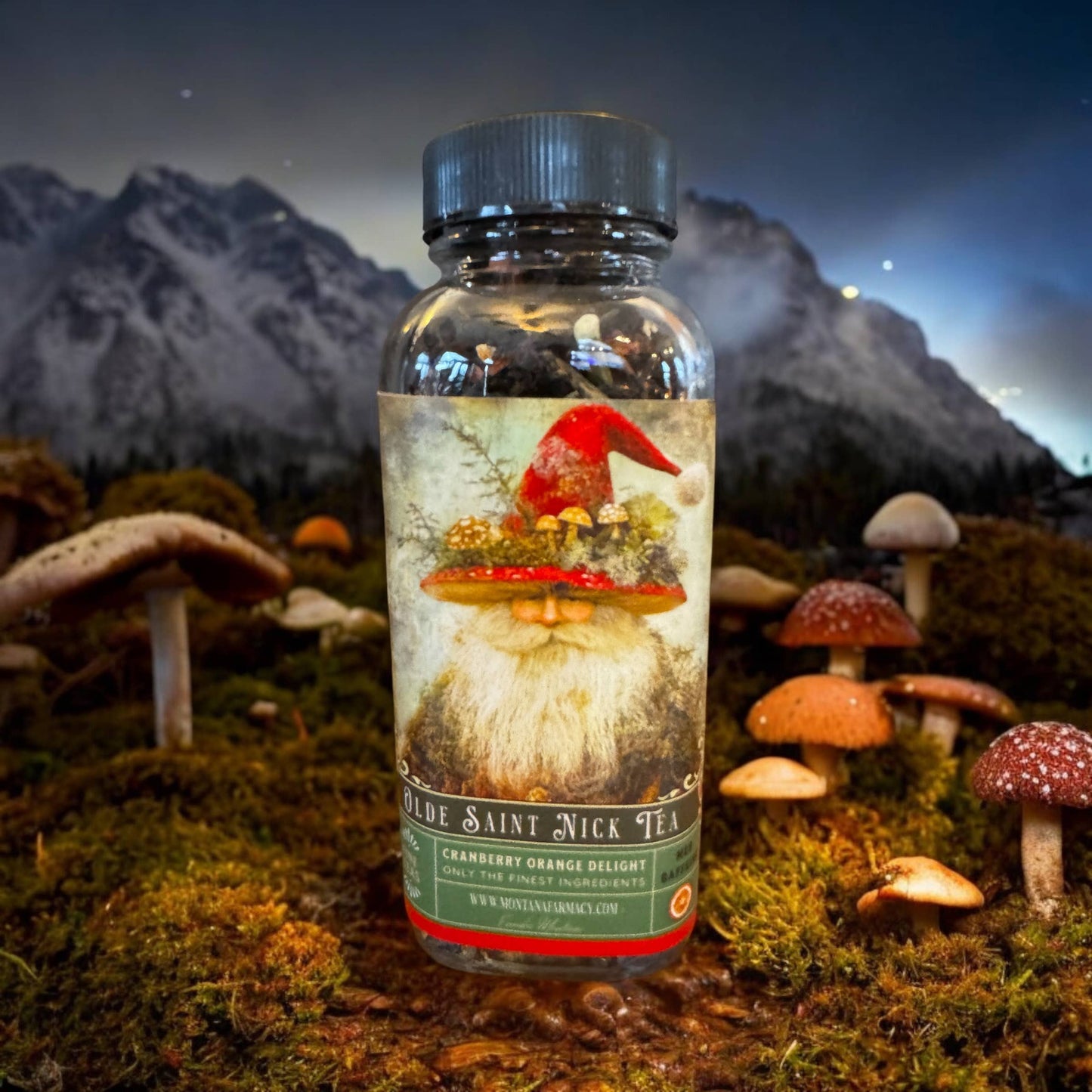 Delightful Cranberry Orange Tea Featuring Vintage Victorian Design