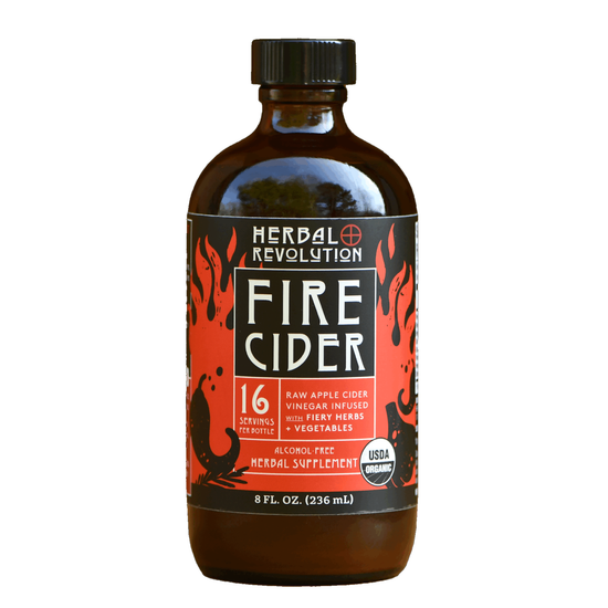 Organic Fire Cider by Herbal Revolution (8 oz) - Glass Bottle