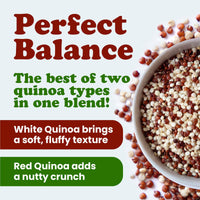 Organic Raw White and Red Quinoa Blend