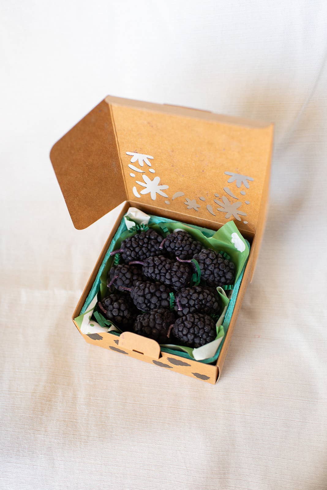 Blackberry Beeswax Candles - Set of 10