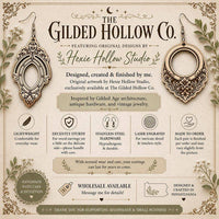 Wooden Angelic earrings with Crescent Moon