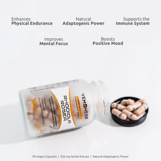 Rhodiola Rosea Root Capsules (90 caps)