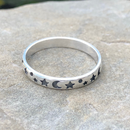 Stars & Magic Sterling Silver Ring (Thin Band)