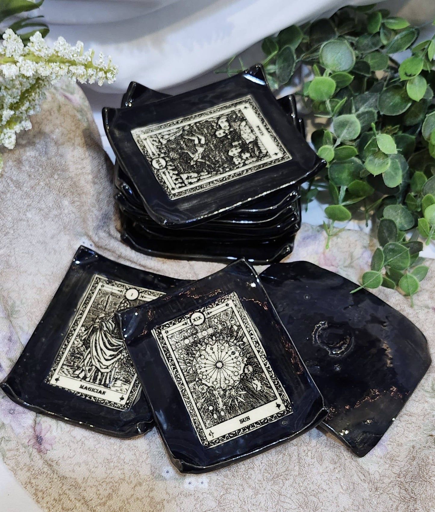 Tarot Card Ceramic Trinket Dish