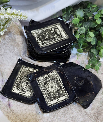 Tarot Card Ceramic Trinket Dish