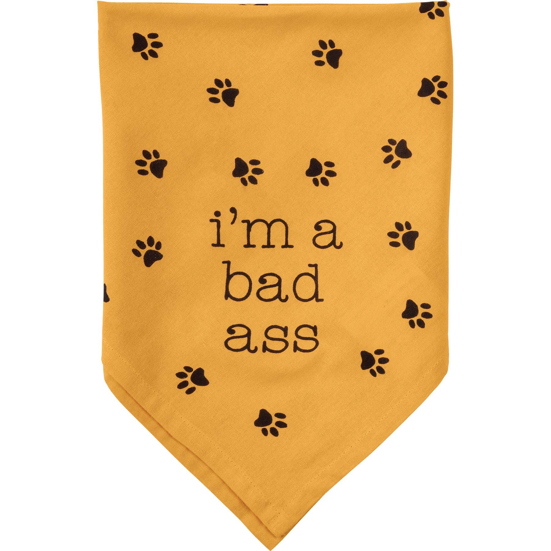Reversible Pet Bandana - i'm a bad ass (Small - 16"x16")