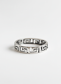 Sterling Silver Aztec Band (Size 7)