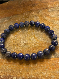 Natural Lapis Lazuli Gemstone Bracelet (8 mm beads)