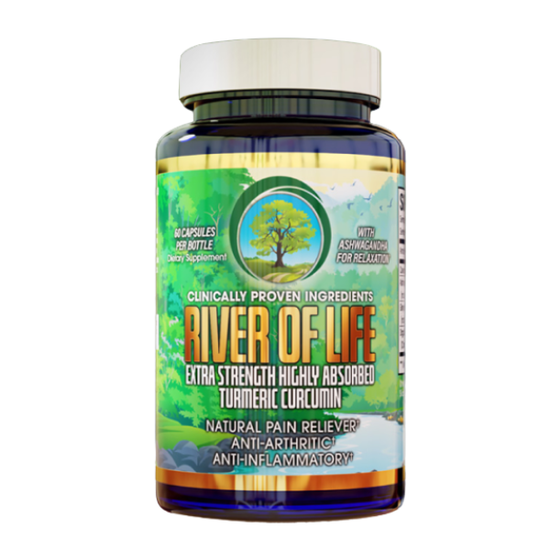 River Of Life-Highly Absorbed Turmeric Curcumin (60 caps)