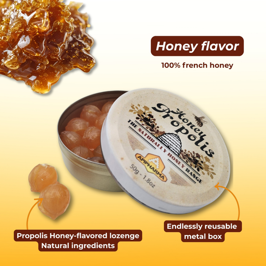 Honey Propolis Natural Candy in Tin Container